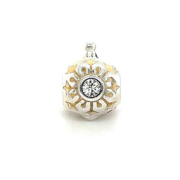 Chamilia White Enamel Swarovski Charm - Picture 1 of 3